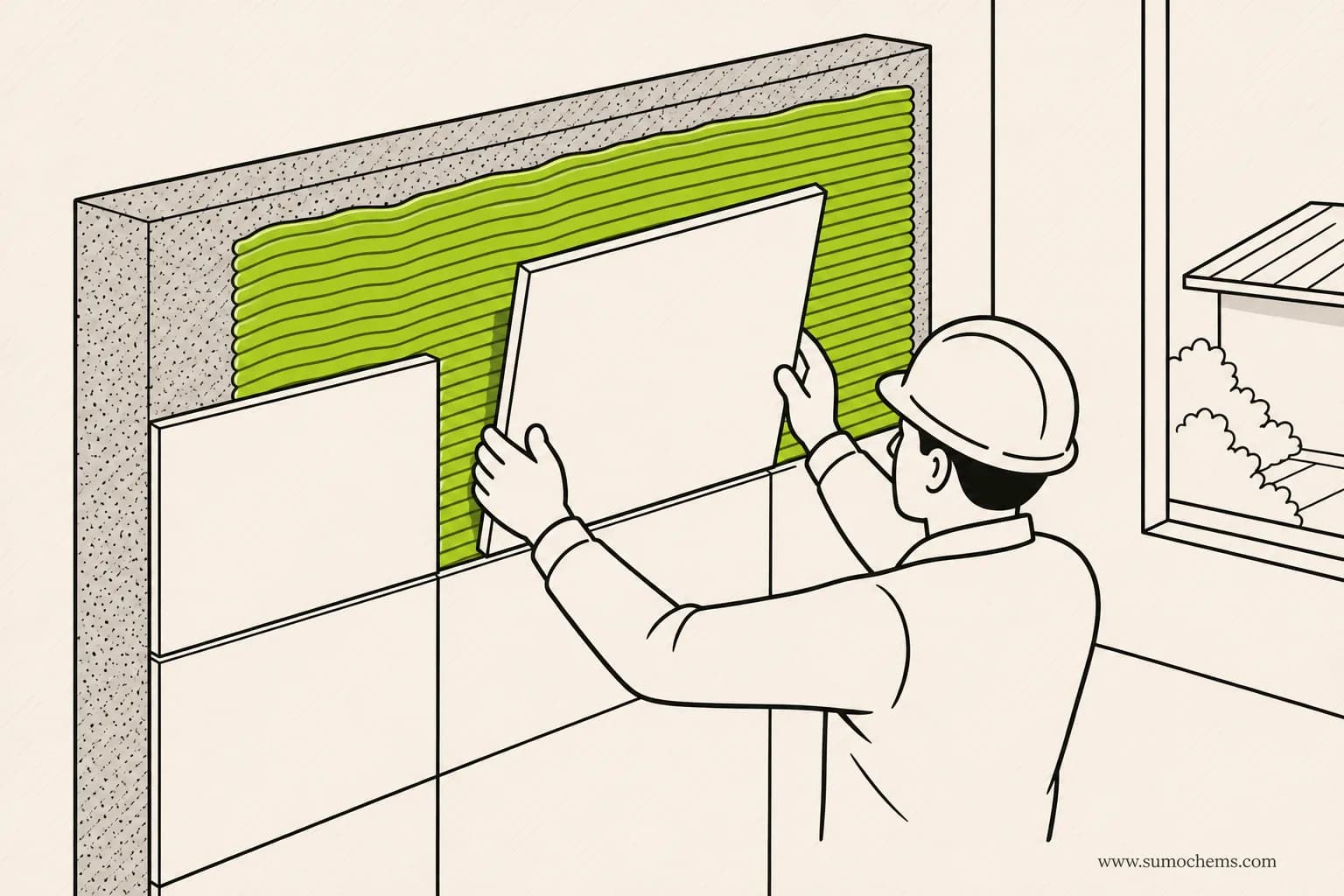 GS02P_cover How to use SUMO S02+ Tile & Stone Adhesive (vitrified, stone & wet areas)
