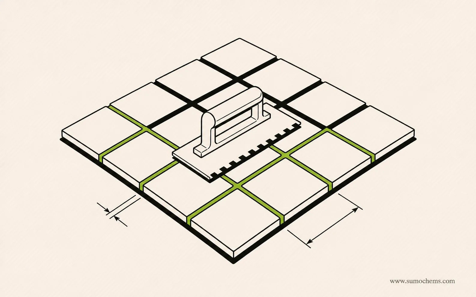 How much grout do I need — SUMO knowledge illustration How Much Grout Do I Need? The Formula, the Numbers, and What Moves Them