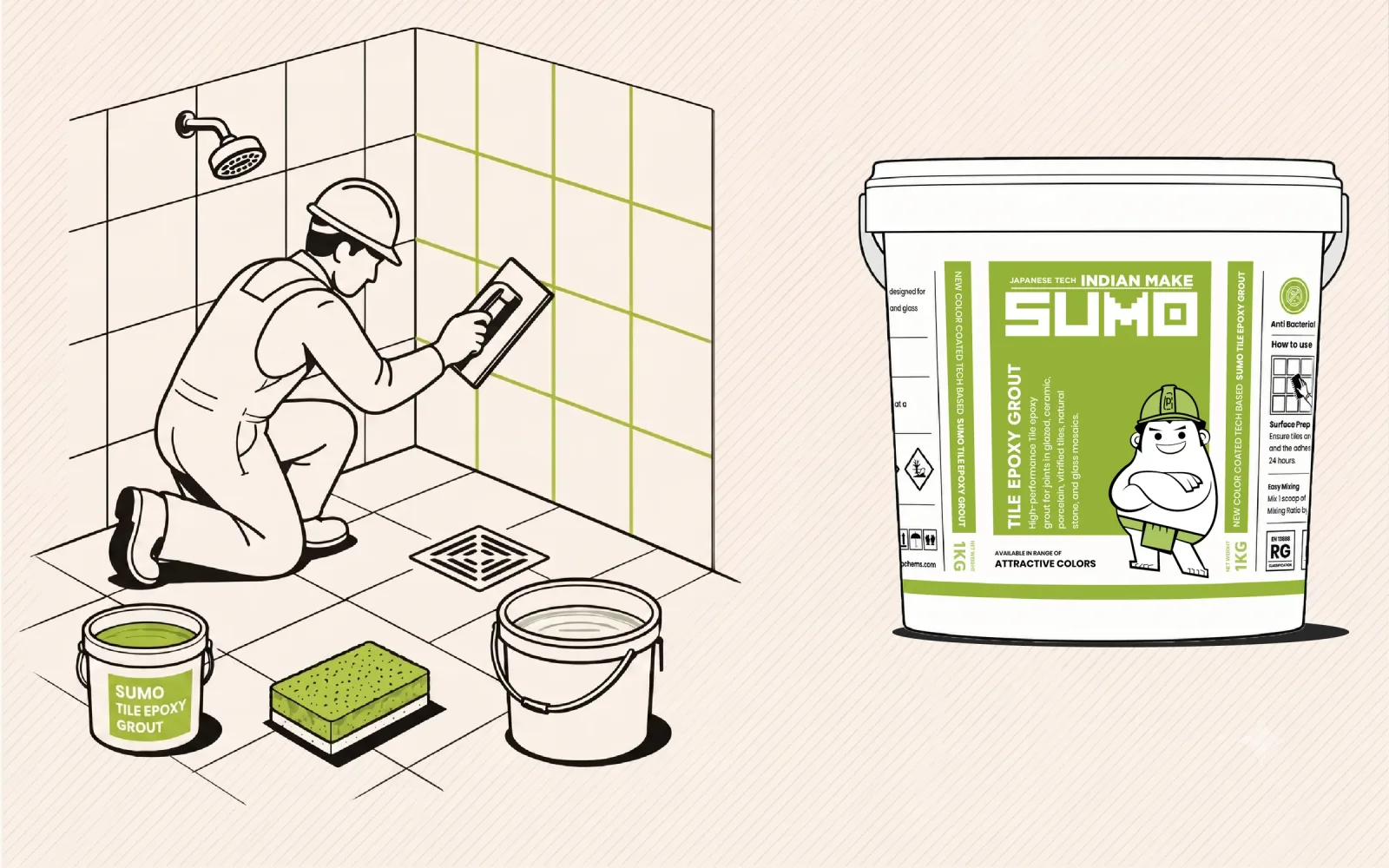 How to grout bathroom tiles with epoxy grout (Sumoxy 2K) How to grout bathroom tiles with epoxy grout (Sumoxy 2K)