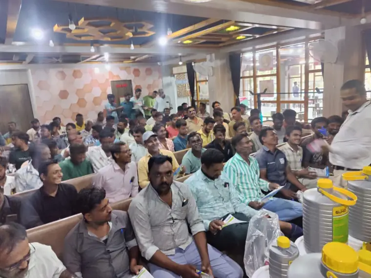 Contractors at a SUMO contractor meet — SUMO, a brand of Adheseal India Company